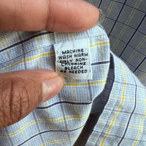 Ralph Lauren Philip 100% Cotton Casual Men’s Long Sleeve Button Up Size 16 32/33 - Picture 6 of 7